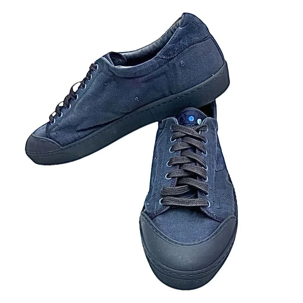 Scarpa Italy Men’s Sneakers Size 11 Navy Blue Leather Casual Shoes EU 44 EUC